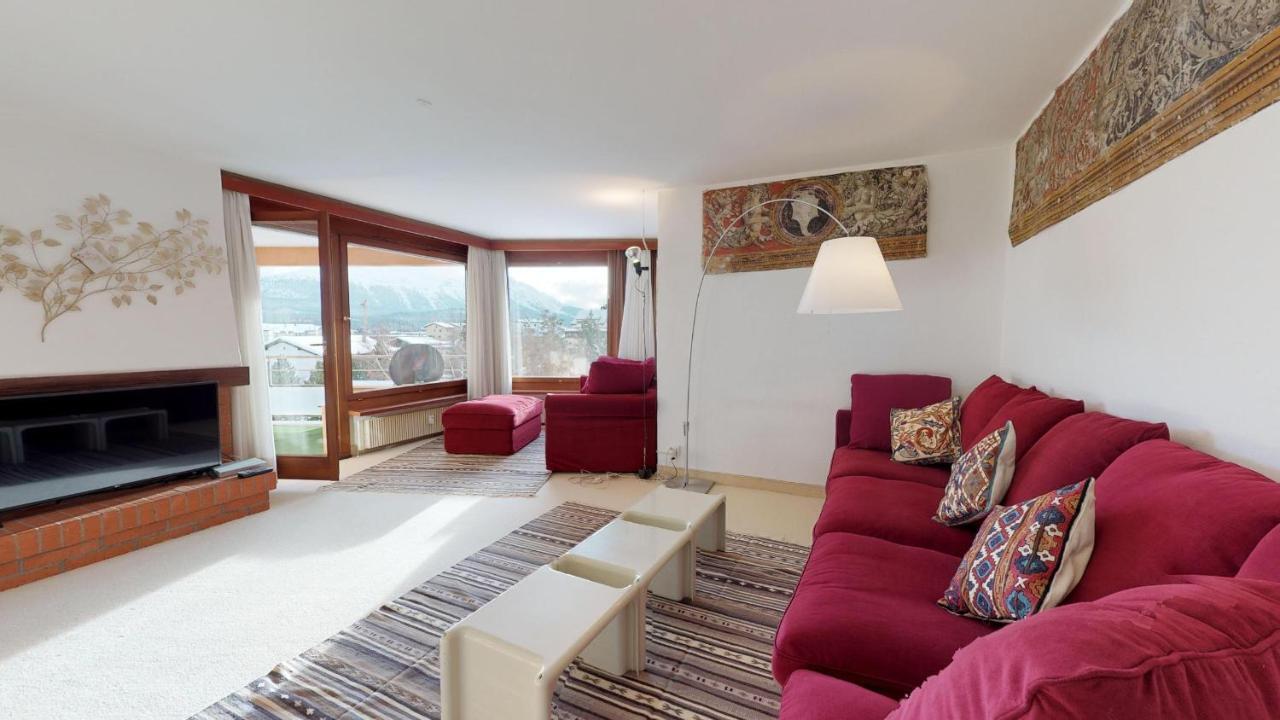 Ferienwohnung Abitaziun Quadratscha 22 - Samedan Exterior foto